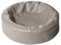 Bia Bed Kunstleer Hoes Hondenmand Taupe Bia-0 50X50X12 Cm Rond