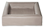 Bia Bed Kunstleer Hoes Hondenmand Taupe Bia-2 60X50X12,5 Cm