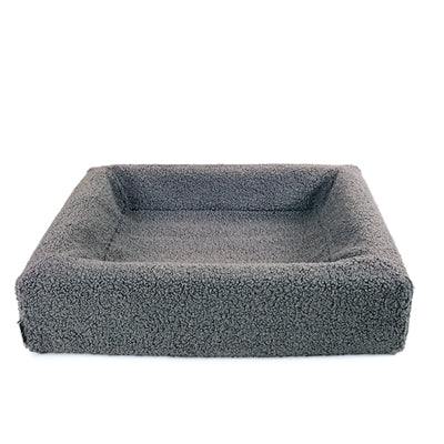 Bia Bed Premium Hoes Teddy Grijs 120X100X15 Cm