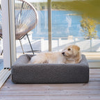 Bia Bed Premium Hoes Teddy Grijs 120X100X15 Cm
