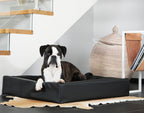 Bia Bed Original 7  Maat 100 x 120 cm. Kleur Zwart. Geschikt voor ondermeer wolfshond  en Duitse dog.

Buitenmaten 100 x 120 cm x 15 cm Slaapdeel: 80 x 100 cm
Dikte bodem: 5 cm