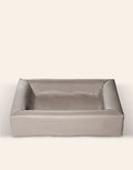 Bia Bed Faux Leather Cover Dog Bed Taupe Bia-3 70X60X15 Cm