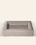 Bia Bed Faux Leather Cover Dog Bed Taupe Bia-3 70X60X15 Cm